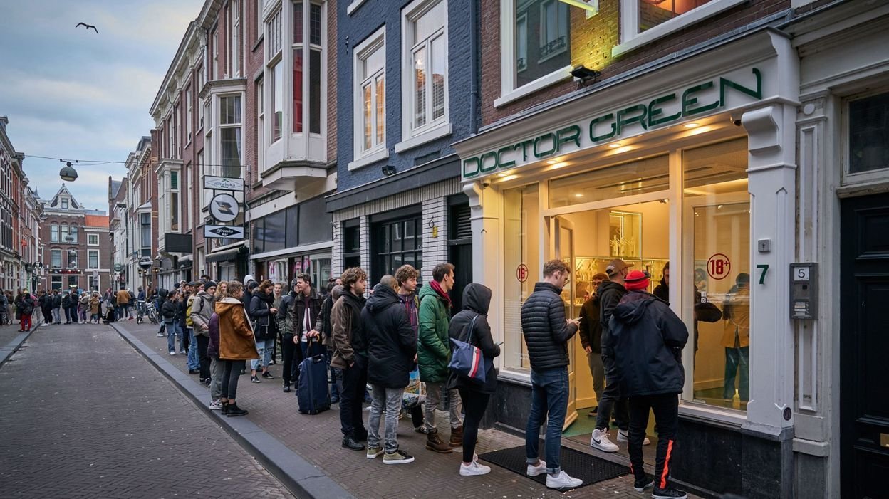 Les Néerlandais se ruent dans les coffee shops #covid-19